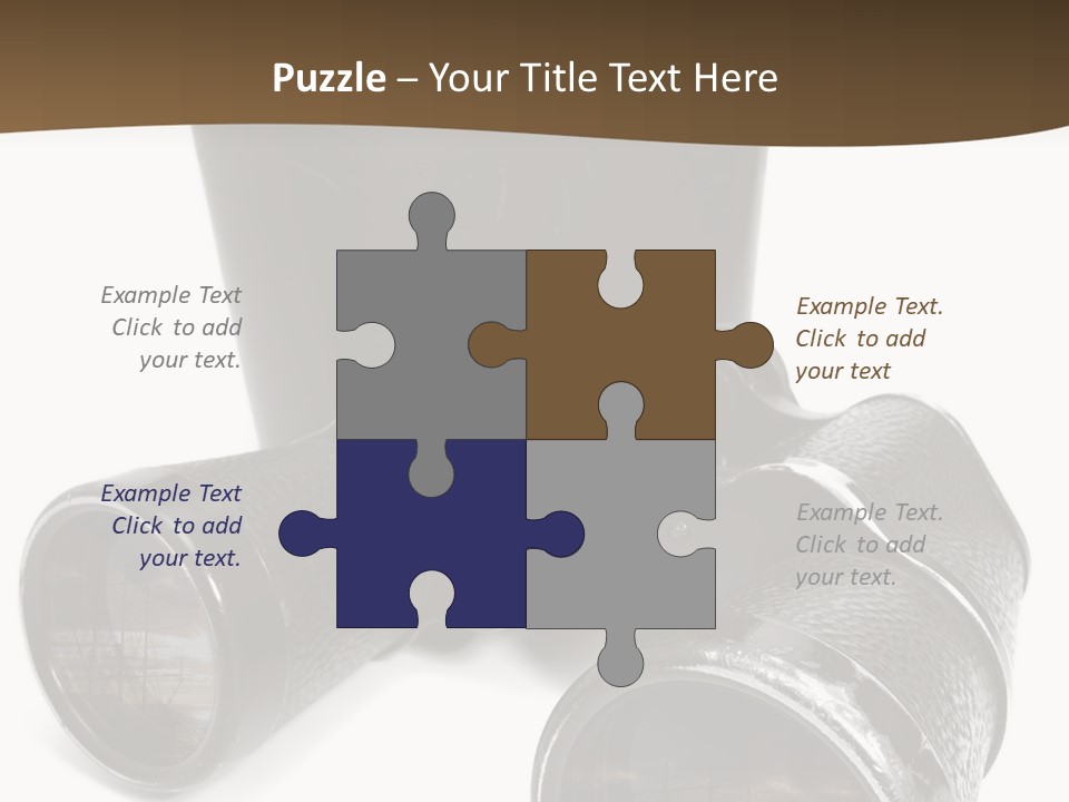 White Landscape Lenses PowerPoint Template