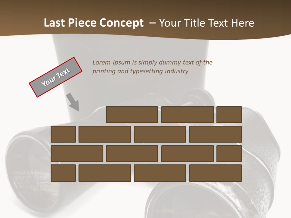 White Landscape Lenses PowerPoint Template