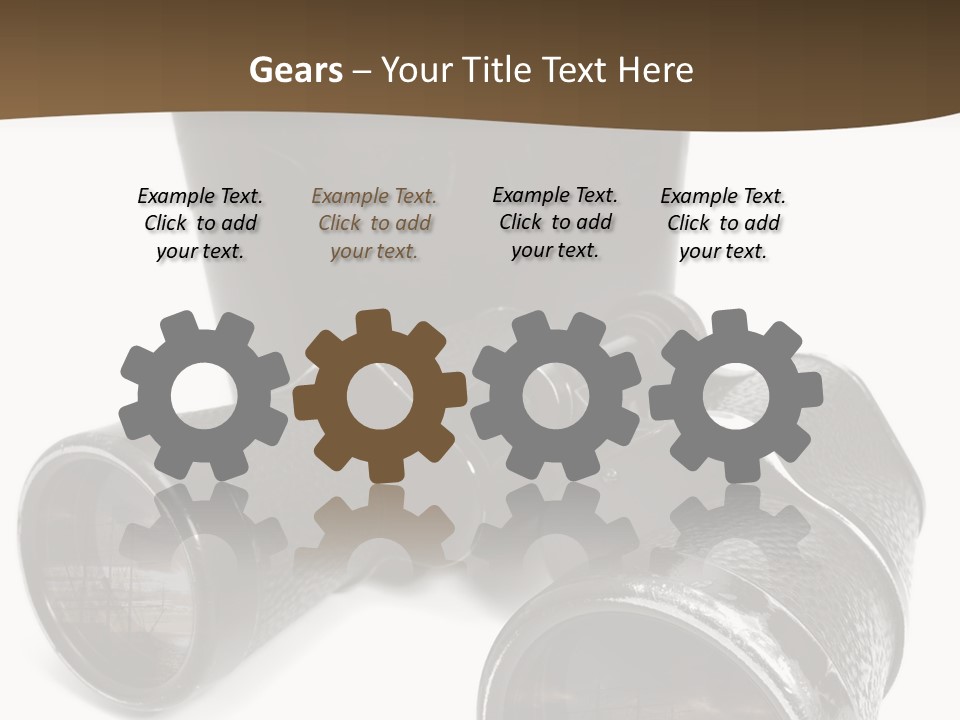 White Landscape Lenses PowerPoint Template