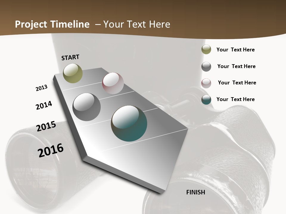White Landscape Lenses PowerPoint Template