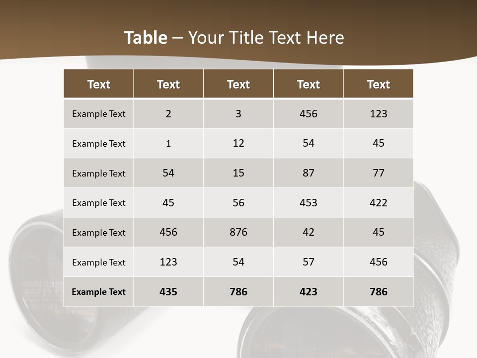 White Landscape Lenses PowerPoint Template