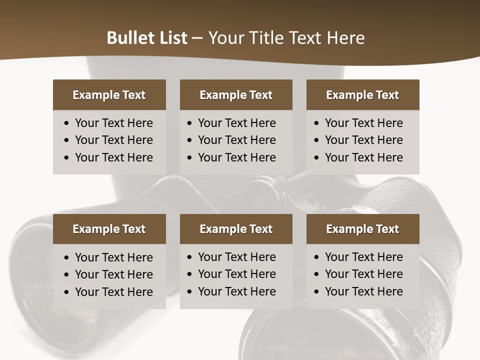 White Landscape Lenses PowerPoint Template