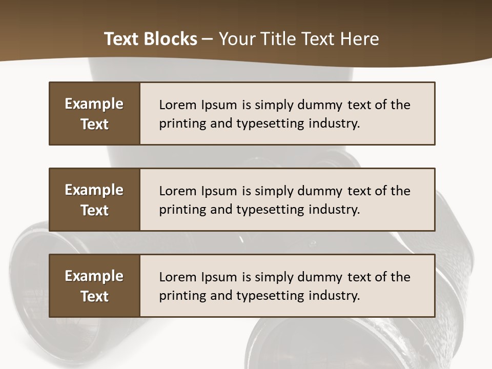 White Landscape Lenses PowerPoint Template