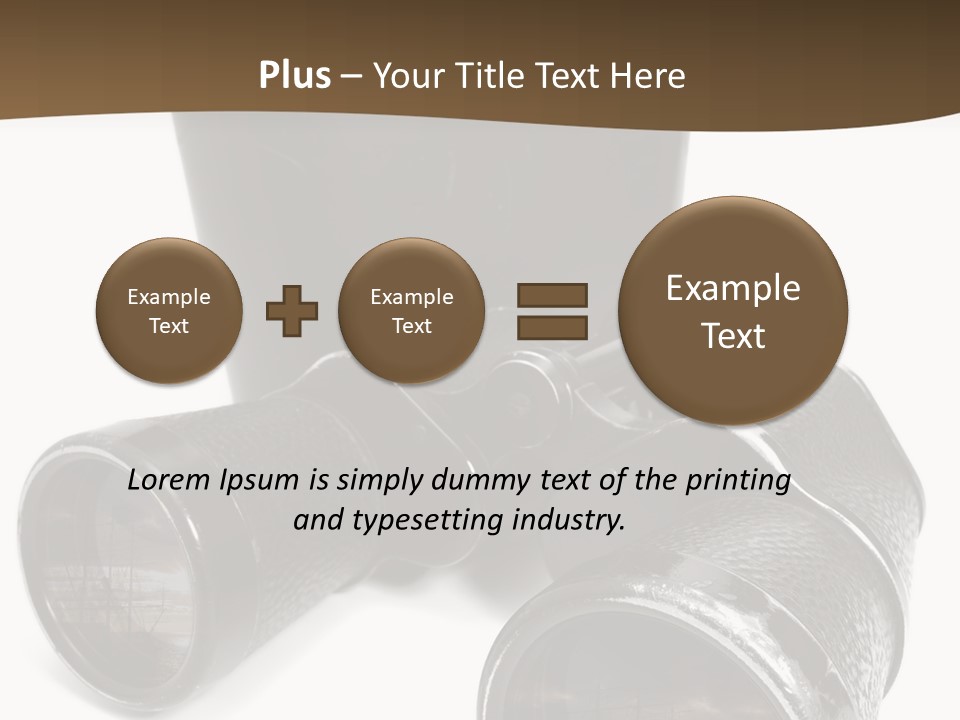 White Landscape Lenses PowerPoint Template