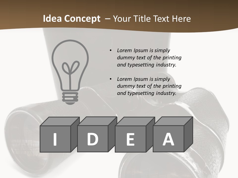 White Landscape Lenses PowerPoint Template