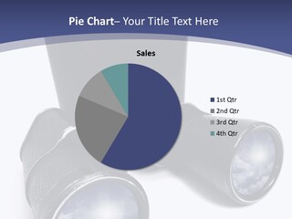 Lenses Reflection Blue PowerPoint Template