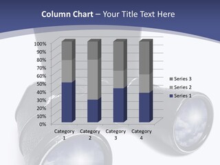 Lenses Reflection Blue PowerPoint Template