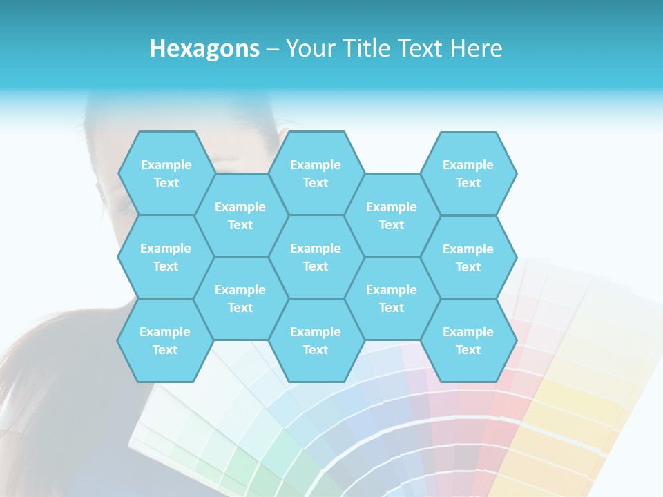 Chart Guide Woman PowerPoint Template