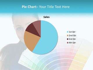 Chart Guide Woman PowerPoint Template