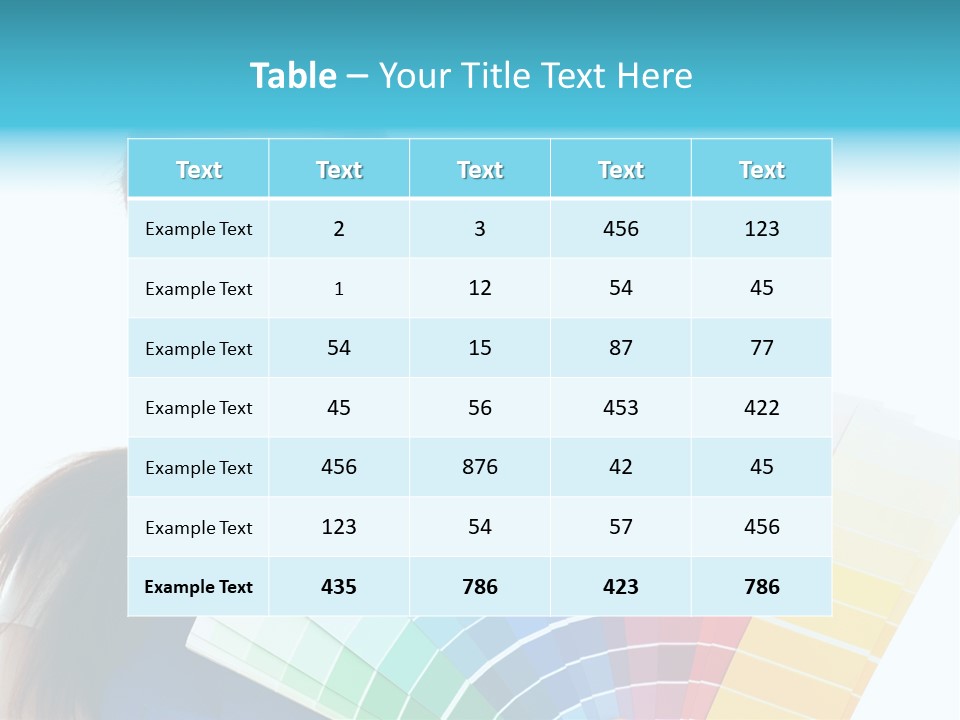 Chart Guide Woman PowerPoint Template