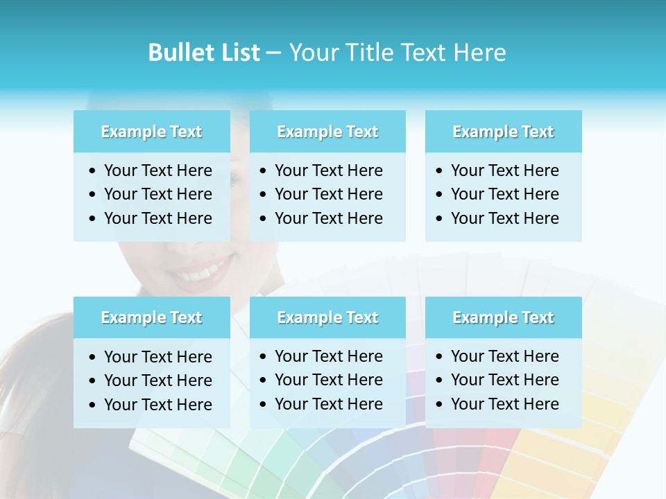 Chart Guide Woman PowerPoint Template