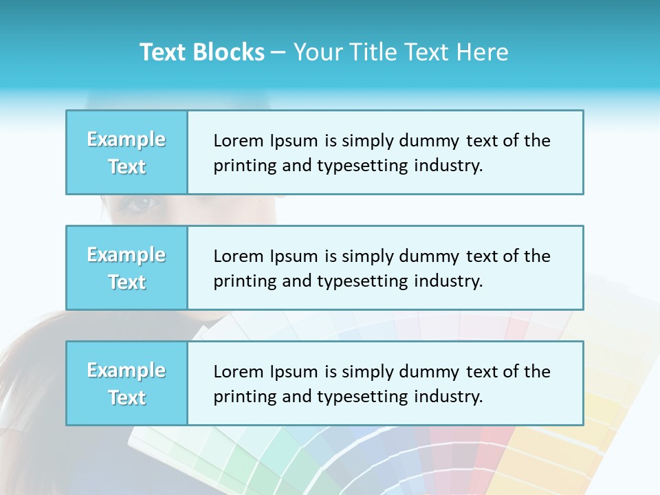 Chart Guide Woman PowerPoint Template
