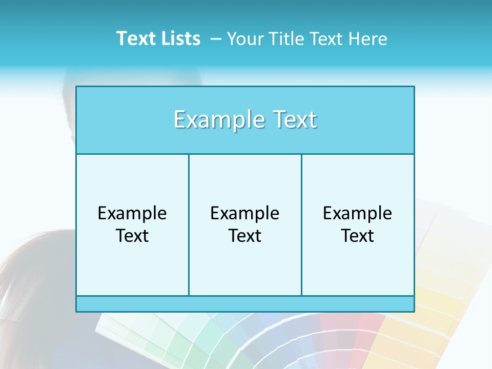 Chart Guide Woman PowerPoint Template