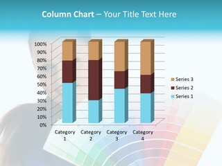 Chart Guide Woman PowerPoint Template