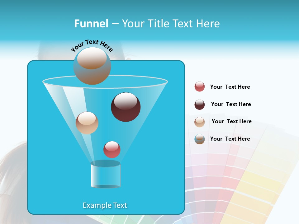 Chart Guide Woman PowerPoint Template
