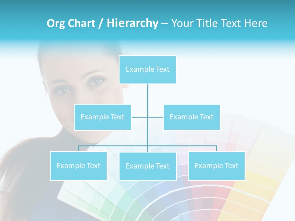 Chart Guide Woman PowerPoint Template