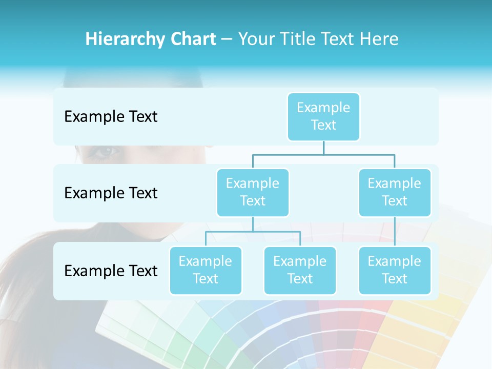 Chart Guide Woman PowerPoint Template