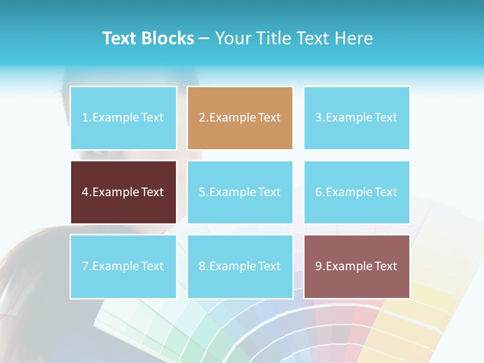 Chart Guide Woman PowerPoint Template
