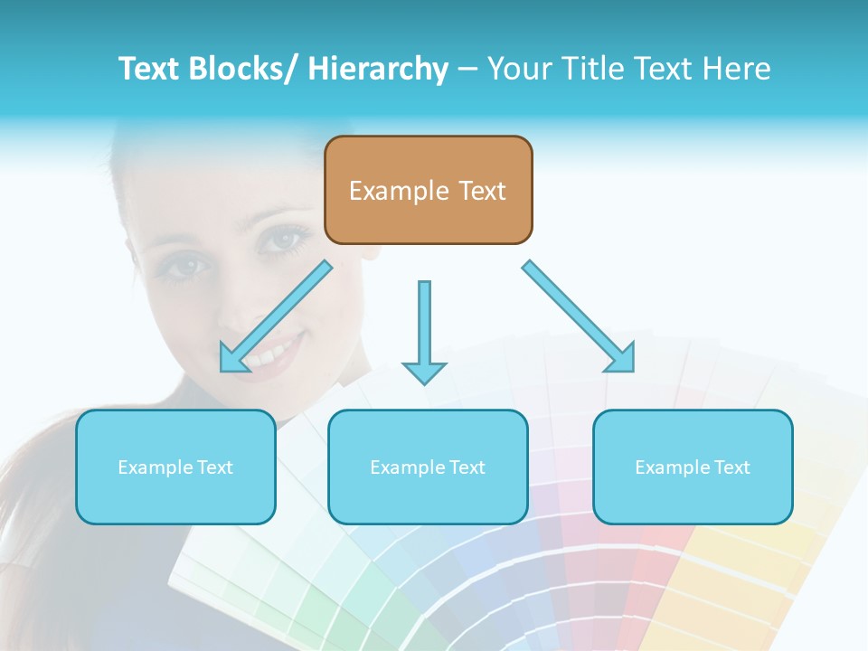 Chart Guide Woman PowerPoint Template