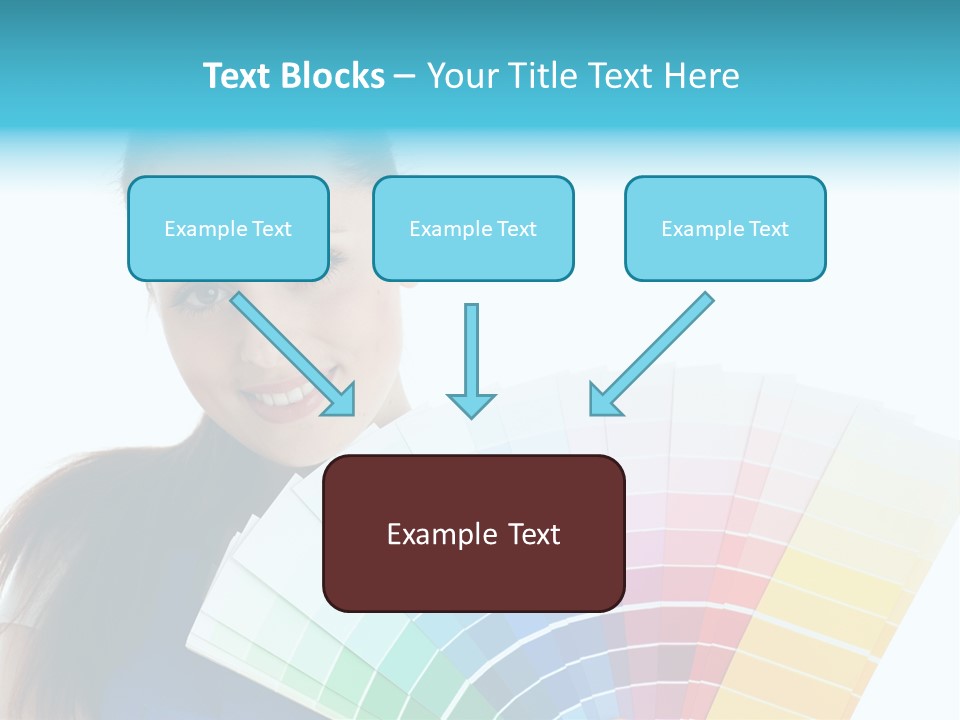 Chart Guide Woman PowerPoint Template