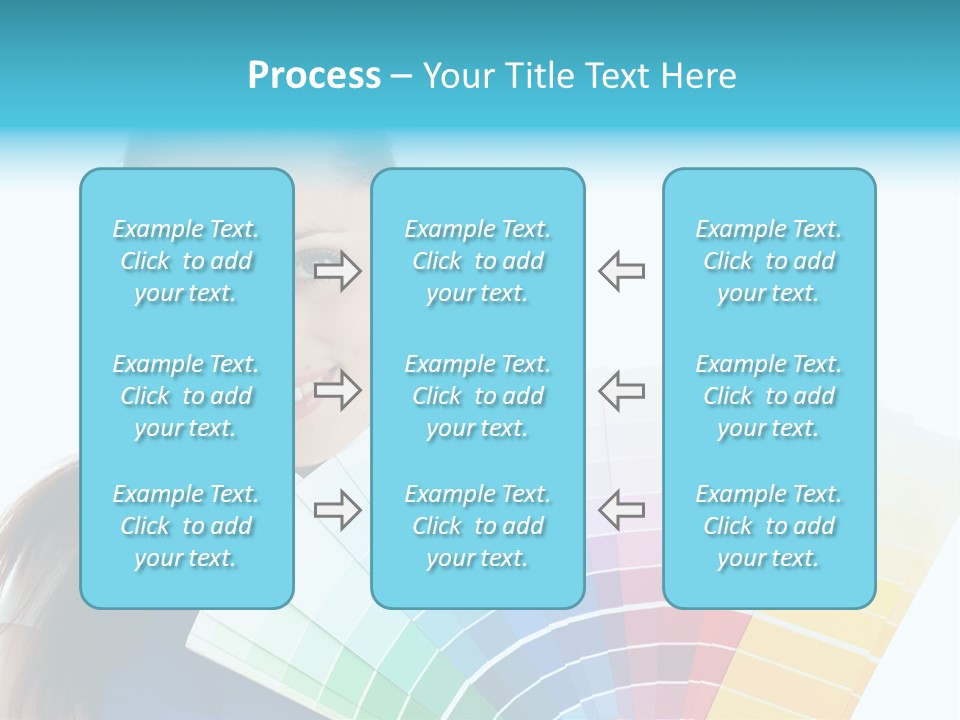 Chart Guide Woman PowerPoint Template