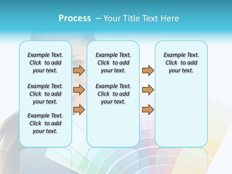 Chart Guide Woman PowerPoint Template