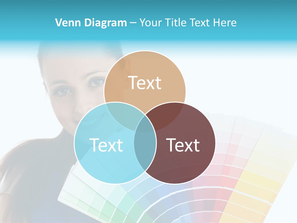 Chart Guide Woman PowerPoint Template
