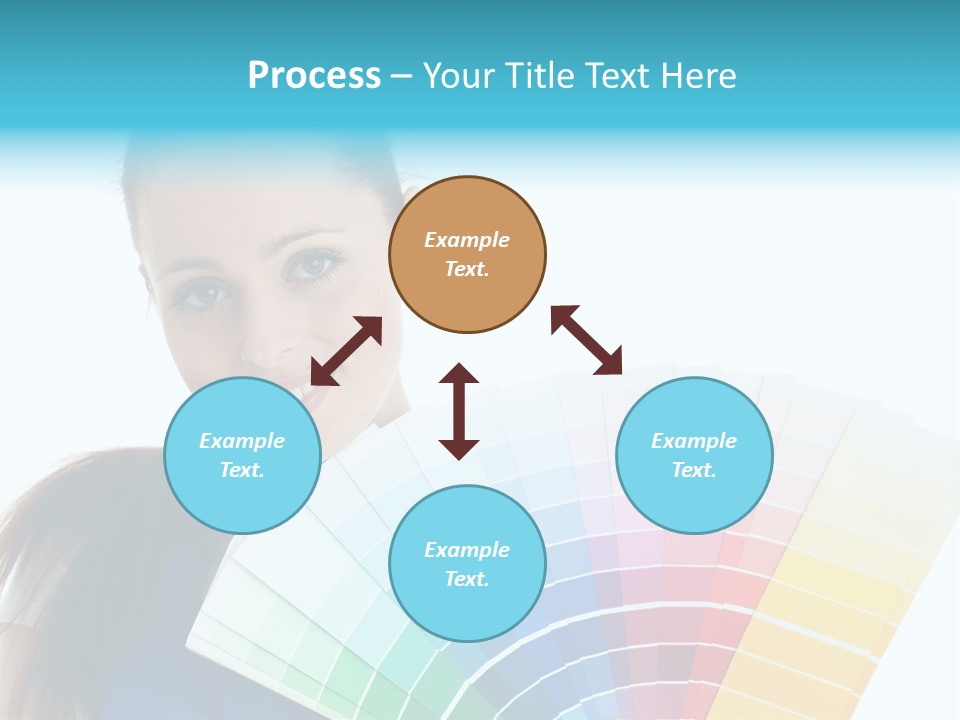 Chart Guide Woman PowerPoint Template