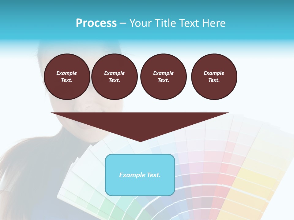 Chart Guide Woman PowerPoint Template