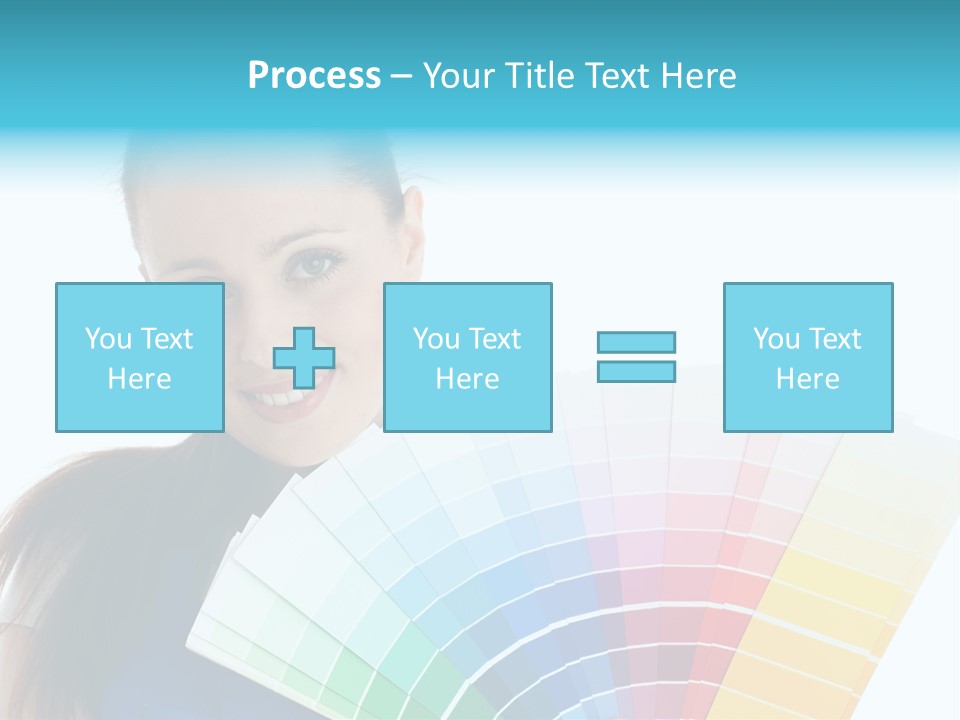 Chart Guide Woman PowerPoint Template
