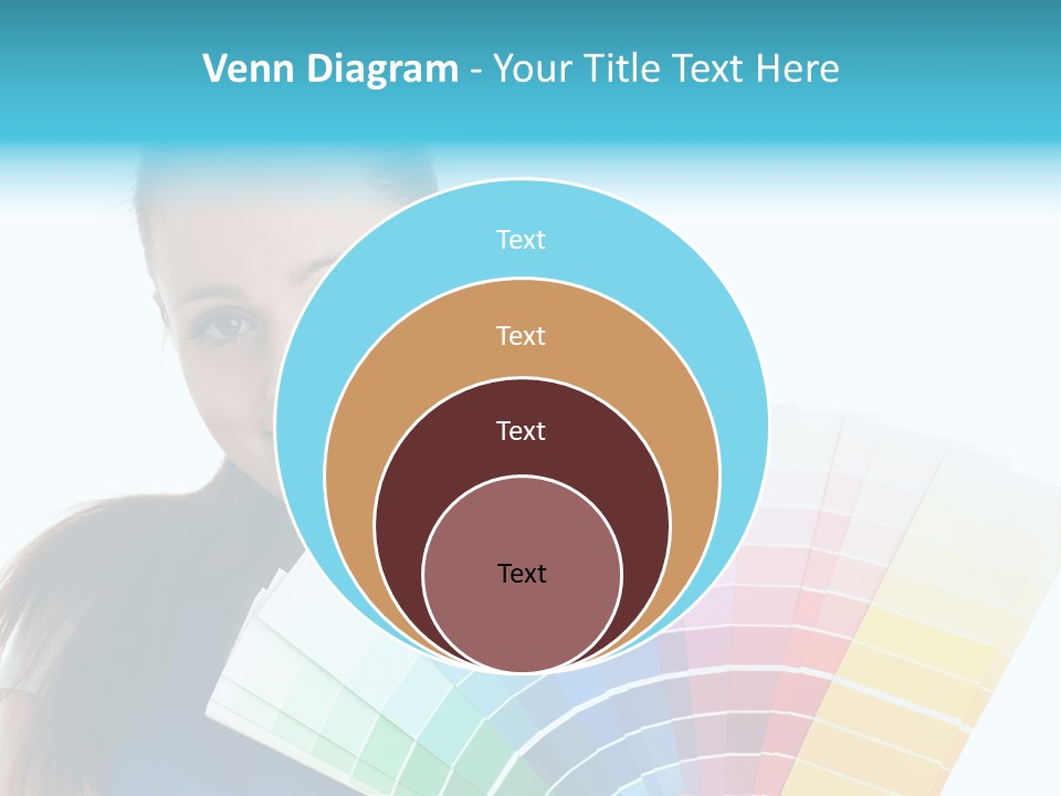Chart Guide Woman PowerPoint Template