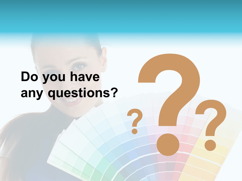 Chart Guide Woman PowerPoint Template