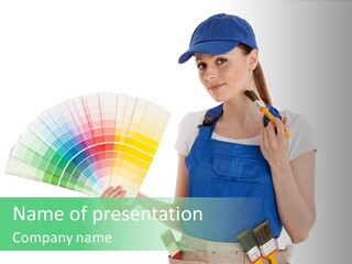 Sample Chart Colorful PowerPoint Template