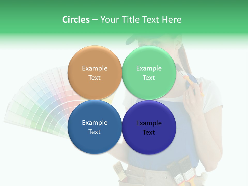 Sample Chart Colorful PowerPoint Template