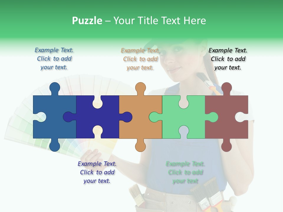 Sample Chart Colorful PowerPoint Template