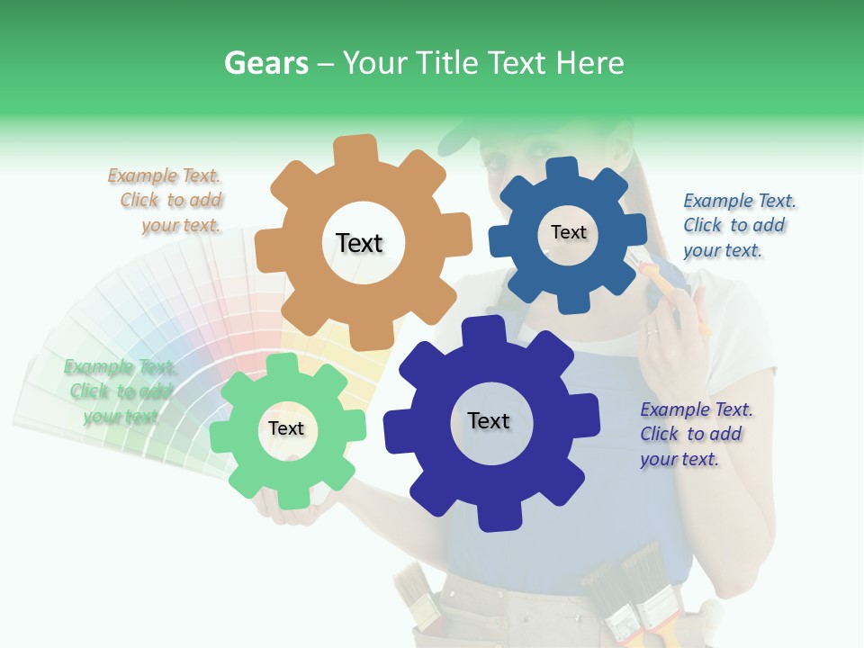 Sample Chart Colorful PowerPoint Template