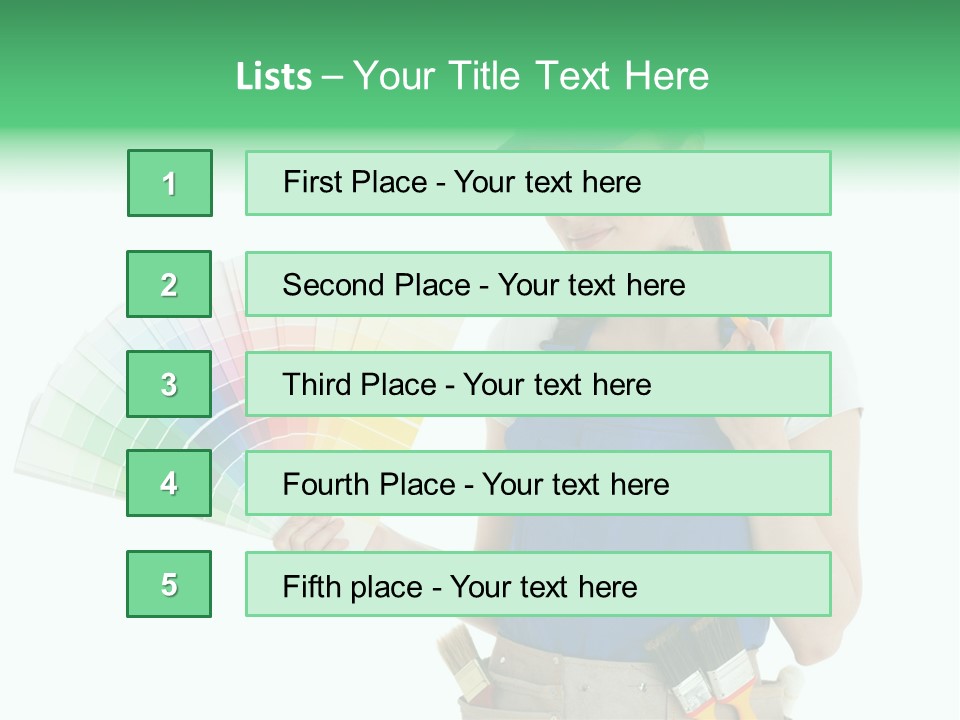 Sample Chart Colorful PowerPoint Template