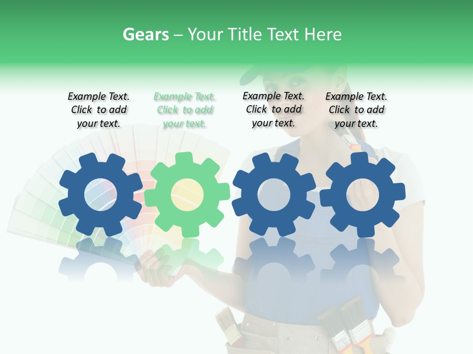 Sample Chart Colorful PowerPoint Template