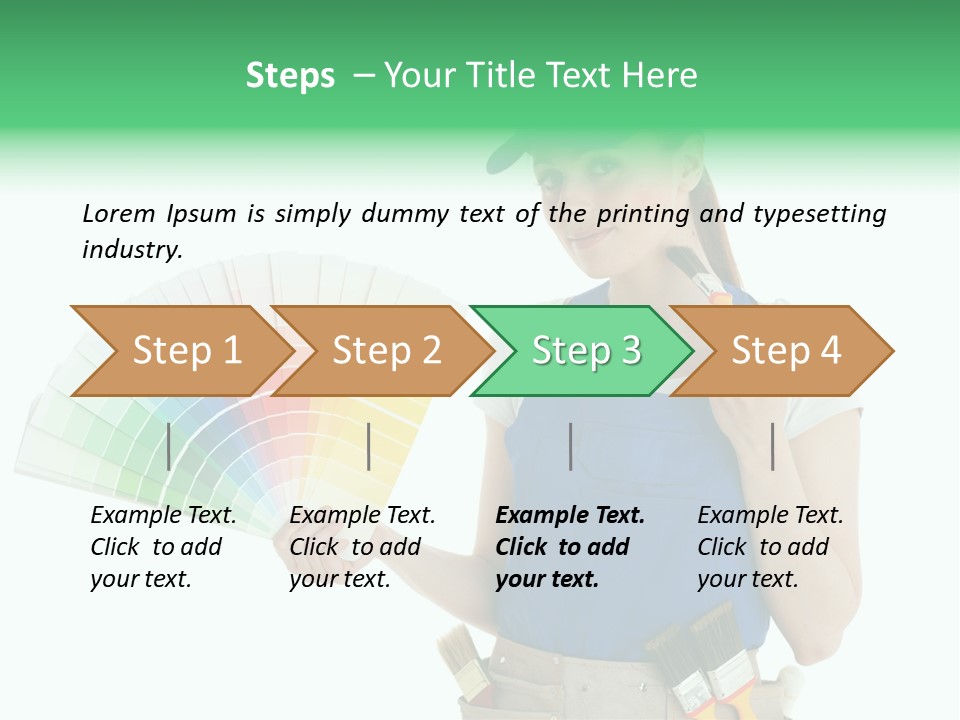 Sample Chart Colorful PowerPoint Template