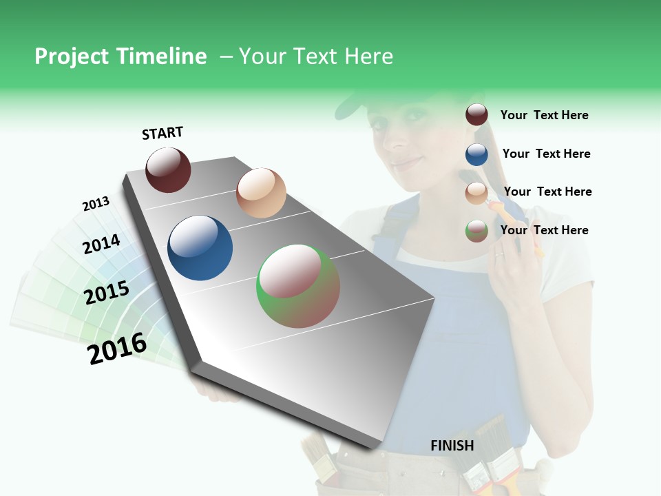 Sample Chart Colorful PowerPoint Template