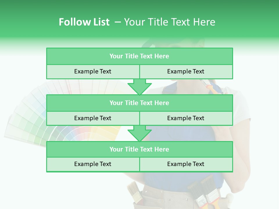 Sample Chart Colorful PowerPoint Template