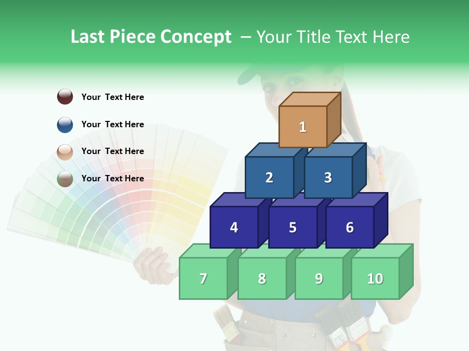 Sample Chart Colorful PowerPoint Template