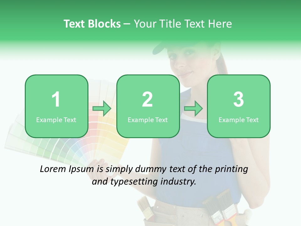 Sample Chart Colorful PowerPoint Template