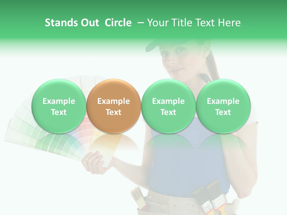 Sample Chart Colorful PowerPoint Template