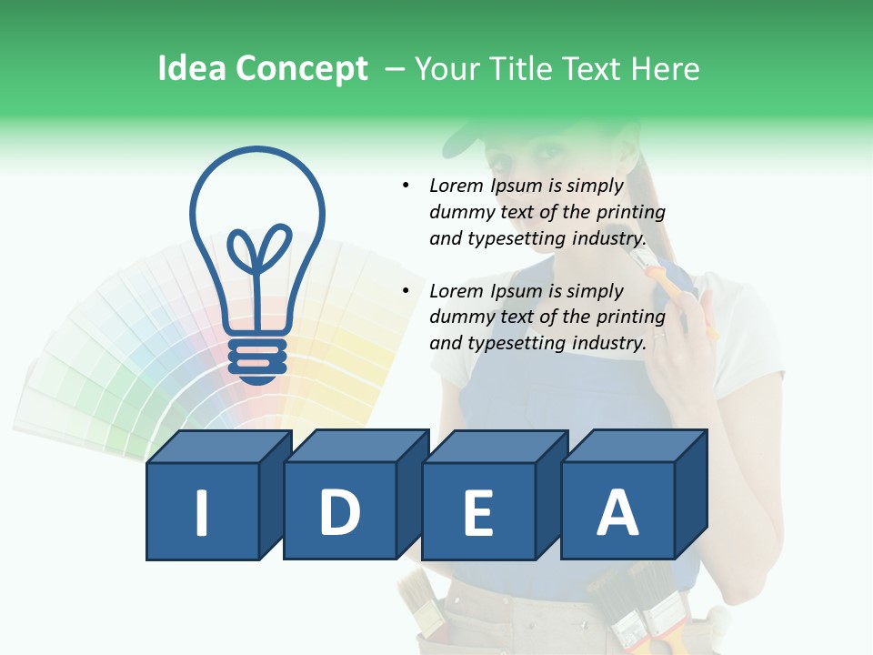 Sample Chart Colorful PowerPoint Template