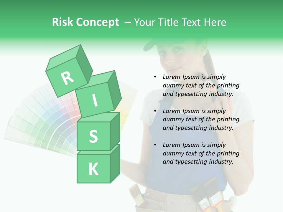 Sample Chart Colorful PowerPoint Template