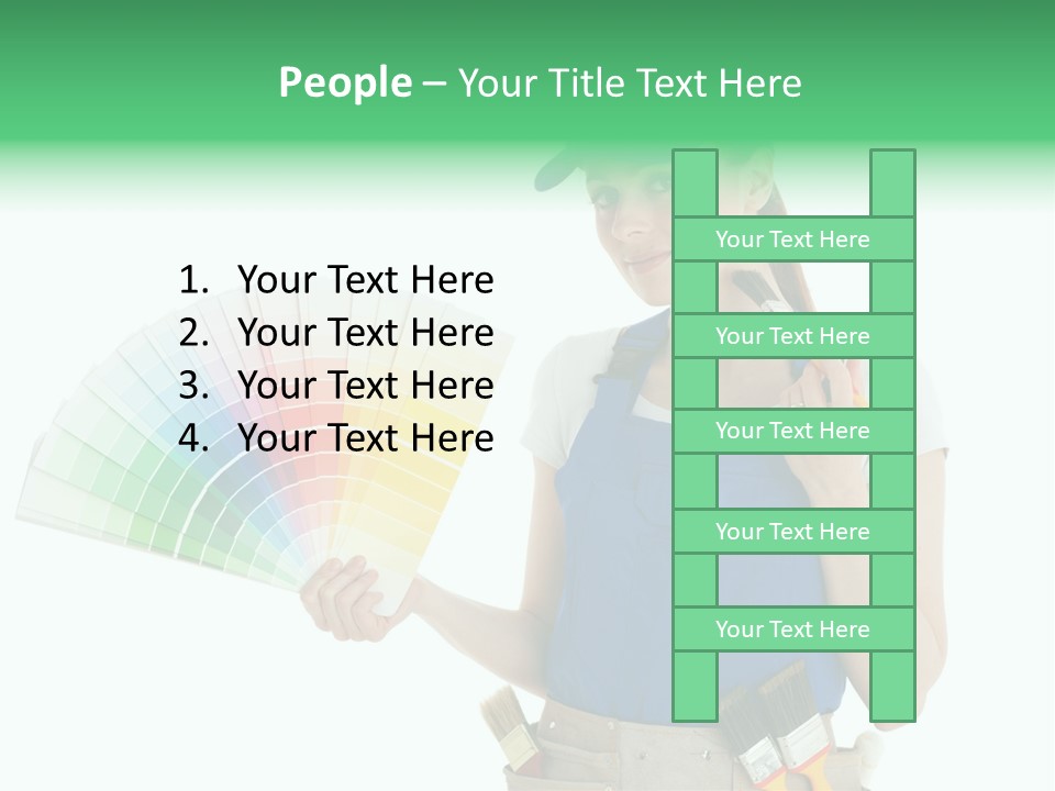 Sample Chart Colorful PowerPoint Template