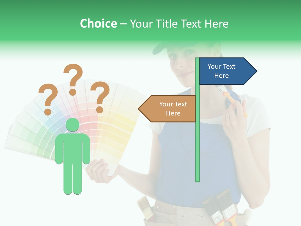 Sample Chart Colorful PowerPoint Template