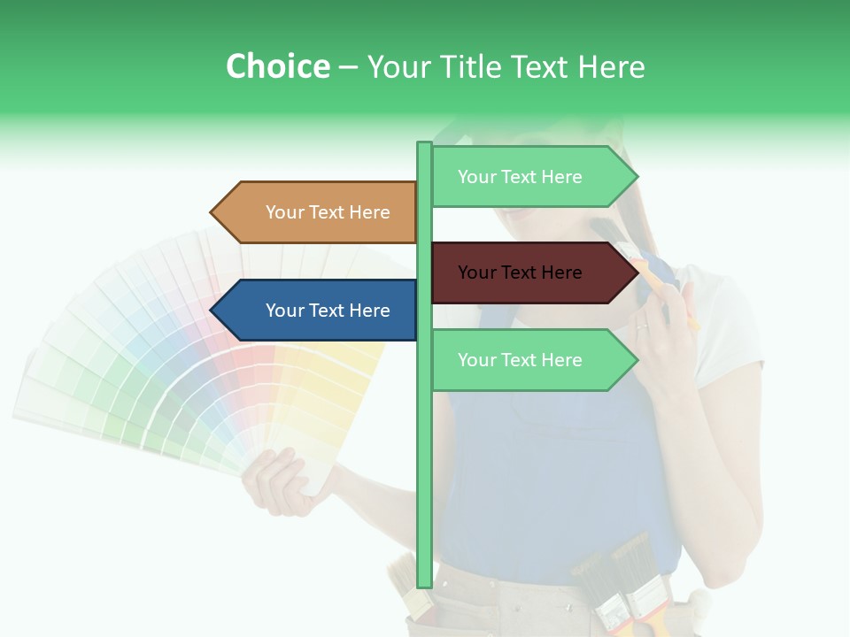 Sample Chart Colorful PowerPoint Template