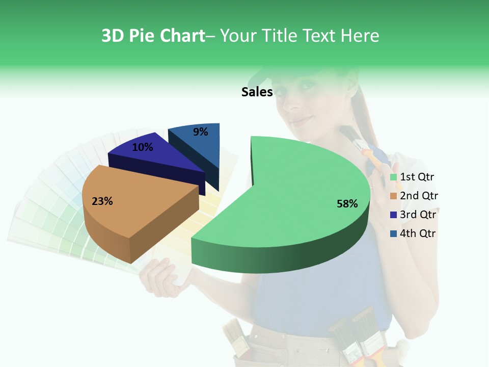 Sample Chart Colorful PowerPoint Template